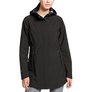 Patagonia Black A-Line Softshell Rain Parka Waterproof Jacket Coat